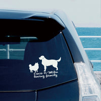 カーステッカー 2頭