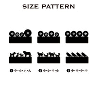 表札・シルエットプレート(4頭飼い用)