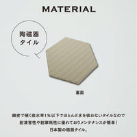 タイル表札 六角形