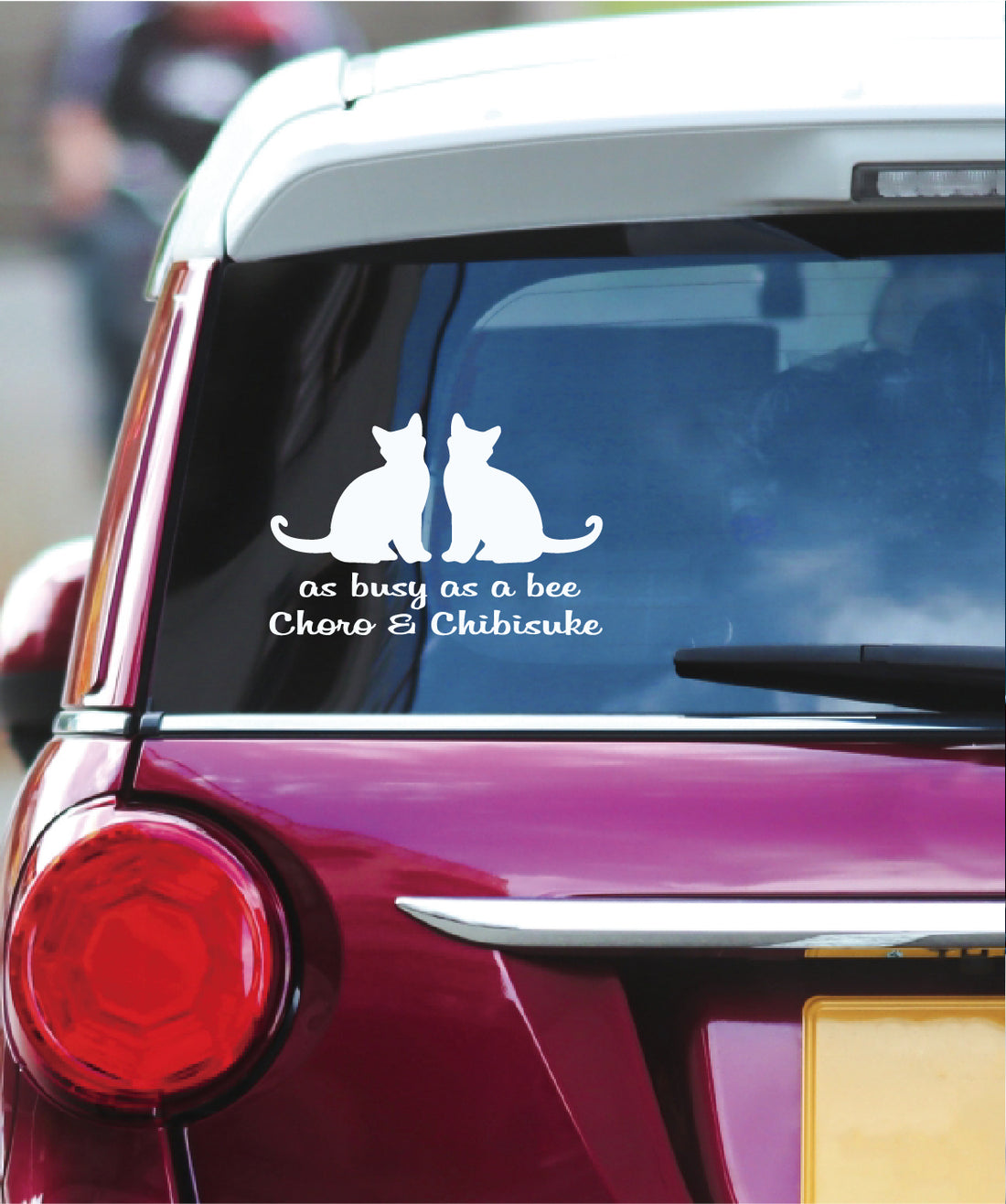 カーステッカー 2頭