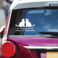 カーステッカー 2頭