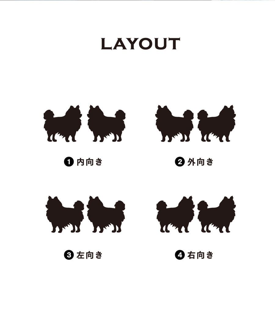 カーステッカー 2頭