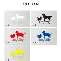 カーステッカー 2頭