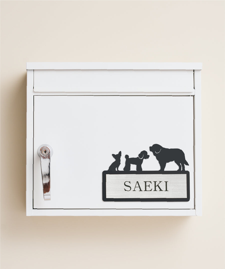 表札・シルエットプレート（3頭飼い用）