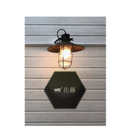 タイル表札 六角形