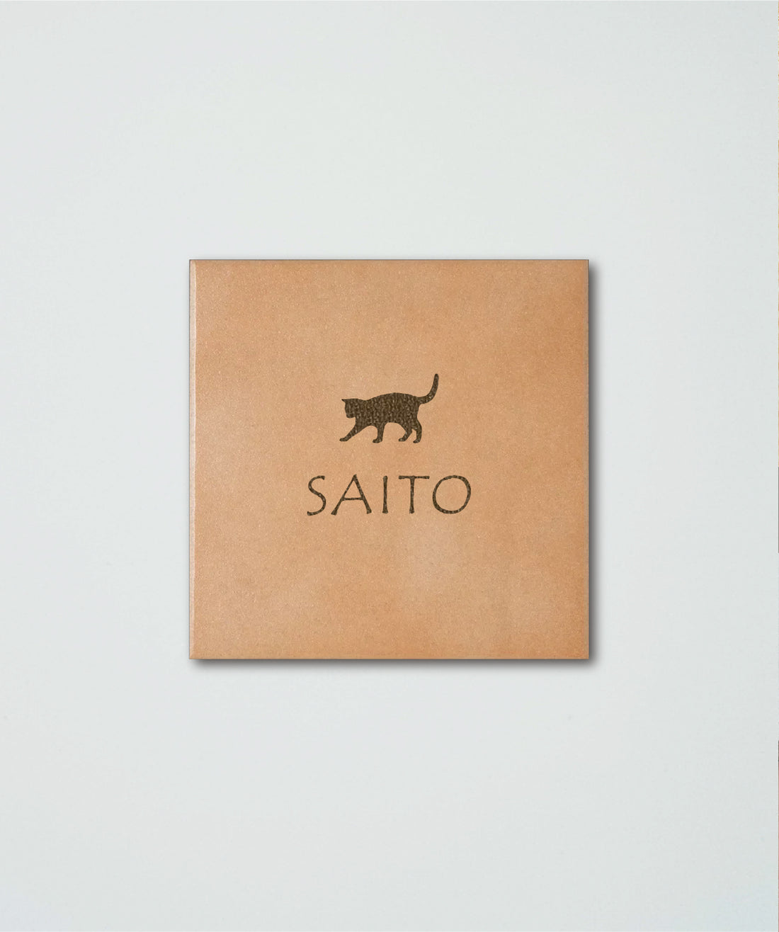 タイル表札 144ミリ テラコッタ風